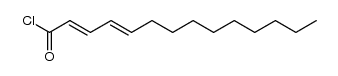 trans,trans-2,4-tetradecadienoic acid chloride结构式