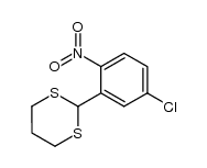 1-chloro-3-[(1,3-dithian)-2'-yl]-4-nitrobenzene结构式
