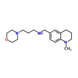 N-[(1-Methyl-1,2,3,4-tetrahydro-6-quinolinyl)methyl]-3-(4-morpholinyl)-1-propanamine结构式