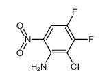 2-chloro-3,4-difluoro-6-nitroaniline Structure