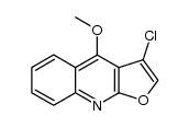 3-chloro-4-methoxy-furo[2,3-b]quinoline Structure