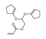 2,2-di(cyclopenten-1-yloxy)ethyl prop-2-enoate结构式