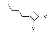2-Cyclobuten-1-one,3-butyl-2-chloro-结构式