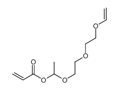 1-[2-(2-ethenoxyethoxy)ethoxy]ethyl prop-2-enoate Structure