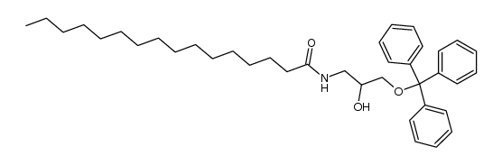 (+/-)-3-hexadecanamido-1(triphenylmethoxy)-2-propanol结构式