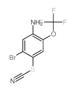 5-Bromo-4-thiocyanato-2-(trifluoromethoxy)aniline Structure