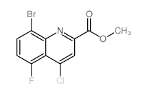 Methyl 8-bromo-4-chloro-5-fluoroquinoline-2-carboxylate Structure