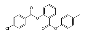 (4-methylphenyl) 2-(4-chlorobenzoyl)oxybenzoate Structure