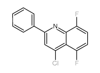4-Chloro-5,8-difluoro-2-phenylquinoline结构式