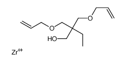 Zirconium, 2,2-bis(2-propenyloxy)methyl-1-butanolato-O,O,Otris(diisooctyl phosphato-O)-结构式