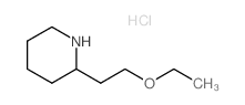 2-(2-Ethoxyethyl)piperidine hydrochloride结构式