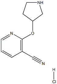 2-(Pyrrolidin-3-yloxy)-nicotinonitrile hydrochloride Structure