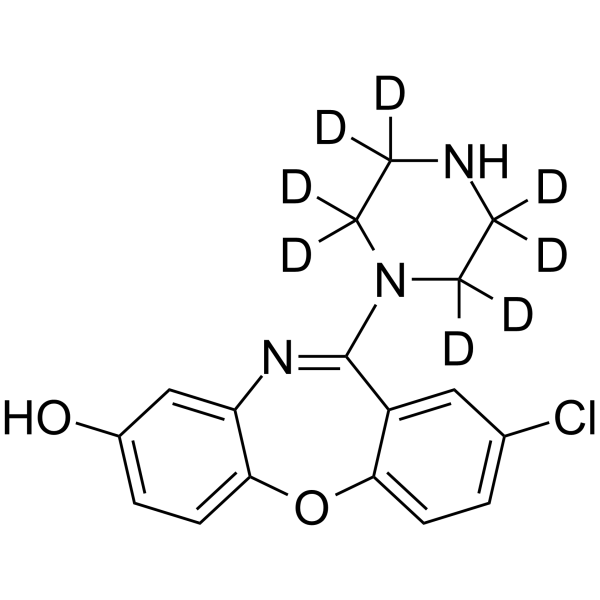 8-Hydroxy amoxapine-d8 Structure