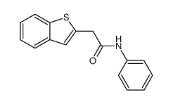 (N-2-benzo(b)thienylacetyl)aniline Structure