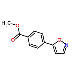 4-(5-异噁唑基)苯甲酸甲酯结构式
