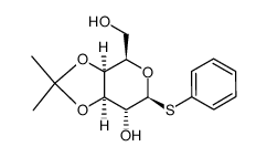 phenyl 3,4-O-isopropylidene-1-thio-β-D-galactopyranoside Structure