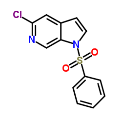 5-Chloro-1-(phenylsulfonyl)-6-azaindole结构式