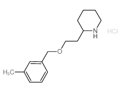 2-{2-[(3-Methylbenzyl)oxy]ethyl}piperidine hydrochloride Structure