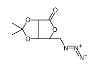 5-Azido-5-deoxy-2,3-O-isopropylidene-D-lyxono-1,4-lactone structure