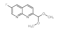 2-(Dimethoxymethyl)-6-fluoro-1,8-naphthyridine structure