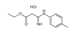 ethyl N-(4-tolyl)amidinoacetate hydrochloride结构式