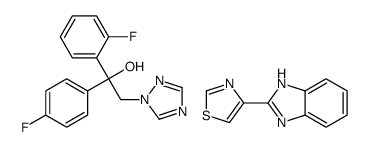 4-(1H-benzimidazol-2-yl)-1,3-thiazole,1-(2-fluorophenyl)-1-(4-fluorophenyl)-2-(1,2,4-triazol-1-yl)ethanol Structure