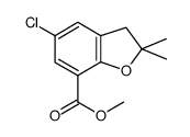Methyl 5-Chloro-2,2-Dimethyl-2,3-Dihydrobenzofuran-7-Carboxylate Structure