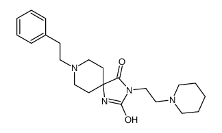 8-(2-phenylethyl)-3-(2-piperidin-1-ylethyl)-1,3,8-triazaspiro[4.5]decane-2,4-dione结构式