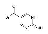 5-Pyrimidinecarbonyl bromide, 2-amino- (9CI) Structure