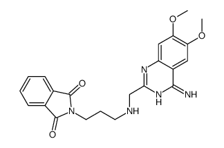 2-[3-[(4-amino-6,7-dimethoxyquinazolin-2-yl)methylamino]propyl]isoindole-1,3-dione结构式