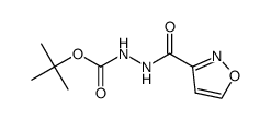 1,1-dimethylethyl 2-(3-isoxazolylcarbonyl)hydrazinecarboxylate Structure