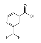 2-(二氟甲基)异尼古丁酸结构式