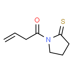 2-Pyrrolidinethione,1-(1-oxo-3-butenyl)- (9CI)结构式