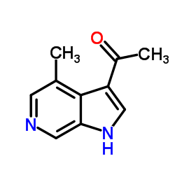 1-(4-Methyl-1H-pyrrolo[2,3-c]pyridin-3-yl)ethanone结构式
