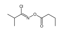 [(Z)-(1-chloro-2-methylpropylidene)amino] butanoate Structure