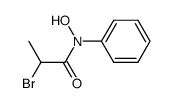 2-bromo-N-hydroxy-N-phenylpropanamide结构式