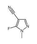 5-FLUORO-1-METHYL-1H-PYRAZOLE-4-CARBONITRILE Structure