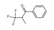 3,3,3-trifluoro-2-methyl-1-phenylpropan-1-one结构式