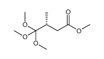 methyl (3R)-4,4,4-trimethoxy-3-methylbutanoate结构式