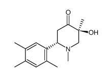 (2S,5S)-5-hydroxy-1,5-dimethyl-2-(2,4,5-trimethylphenyl)piperidin-4-one Structure