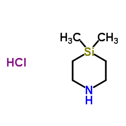 4,4-dimethyl-1,4-azasilinane hydrochloride structure