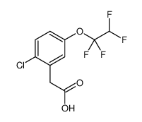 2-[2-chloro-5-(1,1,2,2-tetrafluoroethoxy)phenyl]acetic acid Structure