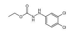 Ethyl 3-(3,4-Dichlorophenyl)carbazate Structure