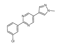 2-(3-chlorophenyl)-5-(1-methyl-1H-pyrazol-4-yl)pyrimidine Structure