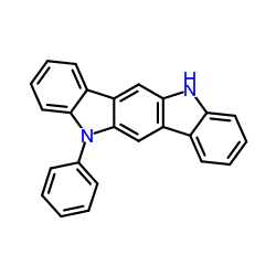 5-苯基-5,11-二氢吲哚并[3,2-b]咔唑结构式