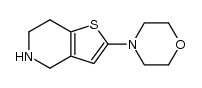 2-(4-morpholinyl)-4,5,6,7-tetrahydro-thieno[3,2-c]pyridine结构式
