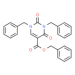 benzyl 1,3-dibenzyl-2,4-dioxo-1,2,3,4-tetrahydropyrimidine-5-carboxylate结构式