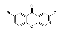 7-bromo-3-chloro-5H-chromeno[2,3-c]pyridin-5-one结构式