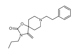 4-methylidene-8-(2-phenylethyl)-3-propyl-1-oxa-3,8-diazaspiro[4.5]decan-2-one结构式