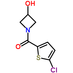 (5-Chloro-2-thienyl)(3-hydroxy-1-azetidinyl)methanone Structure